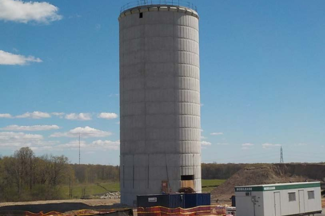 Waterdown South Water Tower Erection